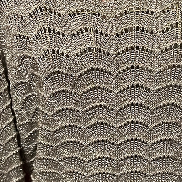 Parker Women's metallic knit key hole  sweater - Picture 5 of 9